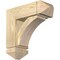 Ekena Millwork Thorton Arts and Crafts Rough Sawn Bracket w/ Offset Brace, Douglas Fir, 6"W x 16"D x 16"H BKT0604X16X16THR03RDF - alternate 1